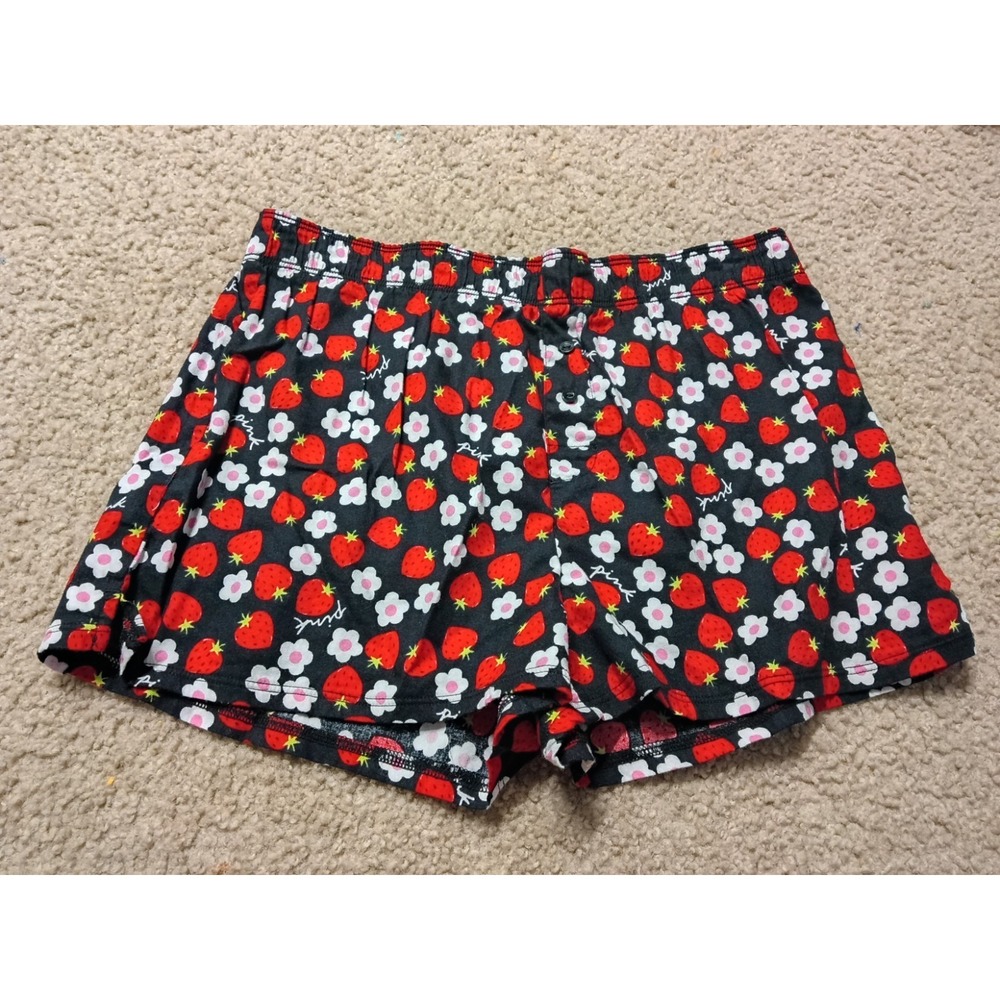 Victoria's Secret Strawberry Sleep Shorts Women's Size XS Pajama Shorts